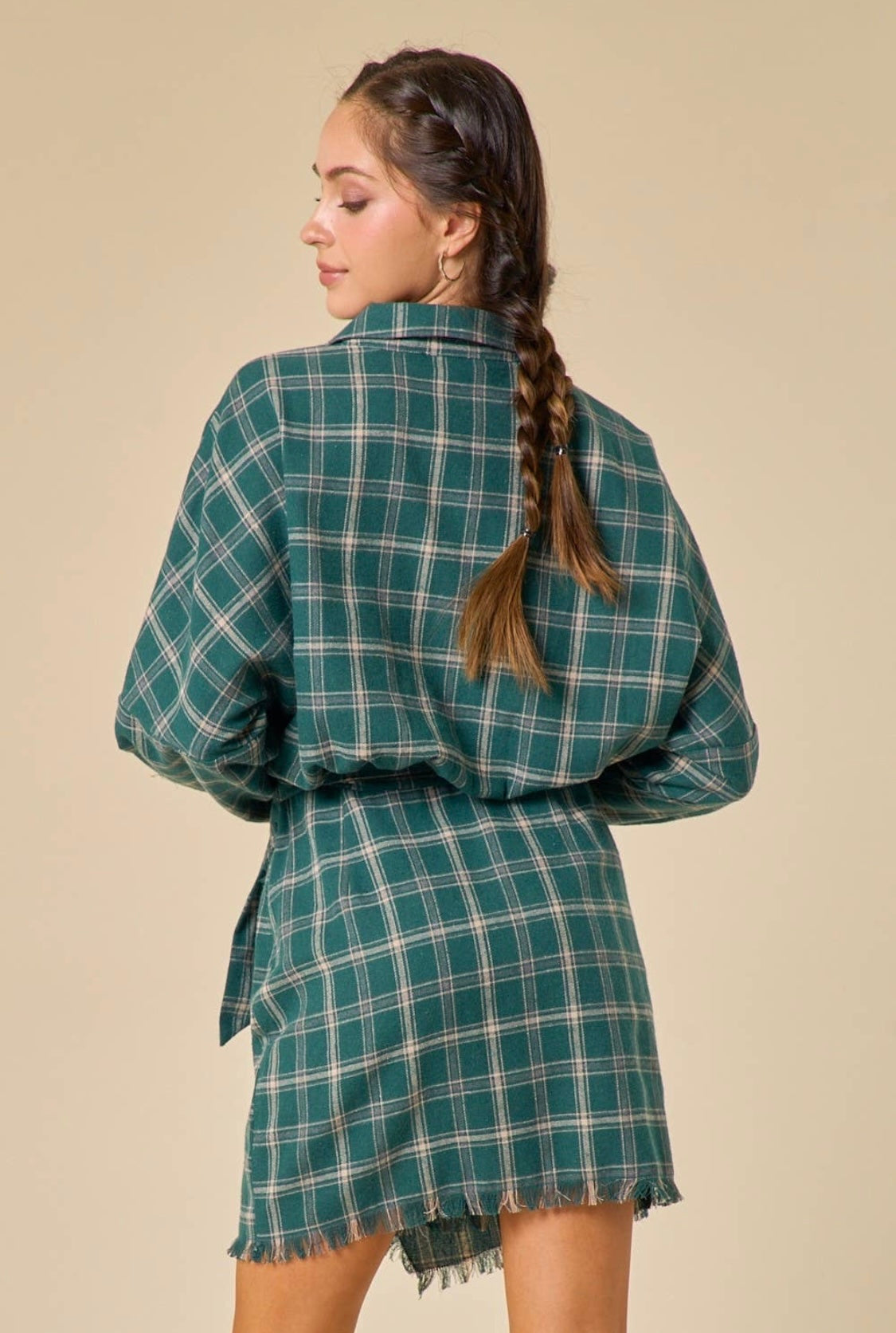 Milo Flannel Dress - CACTI & CAMO