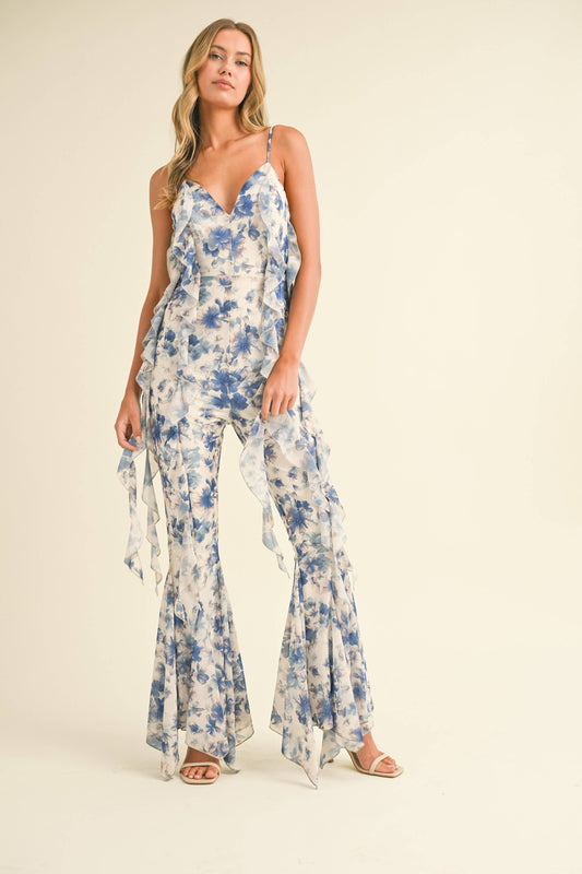 Something Blue Chinoiserie Jumpsuit