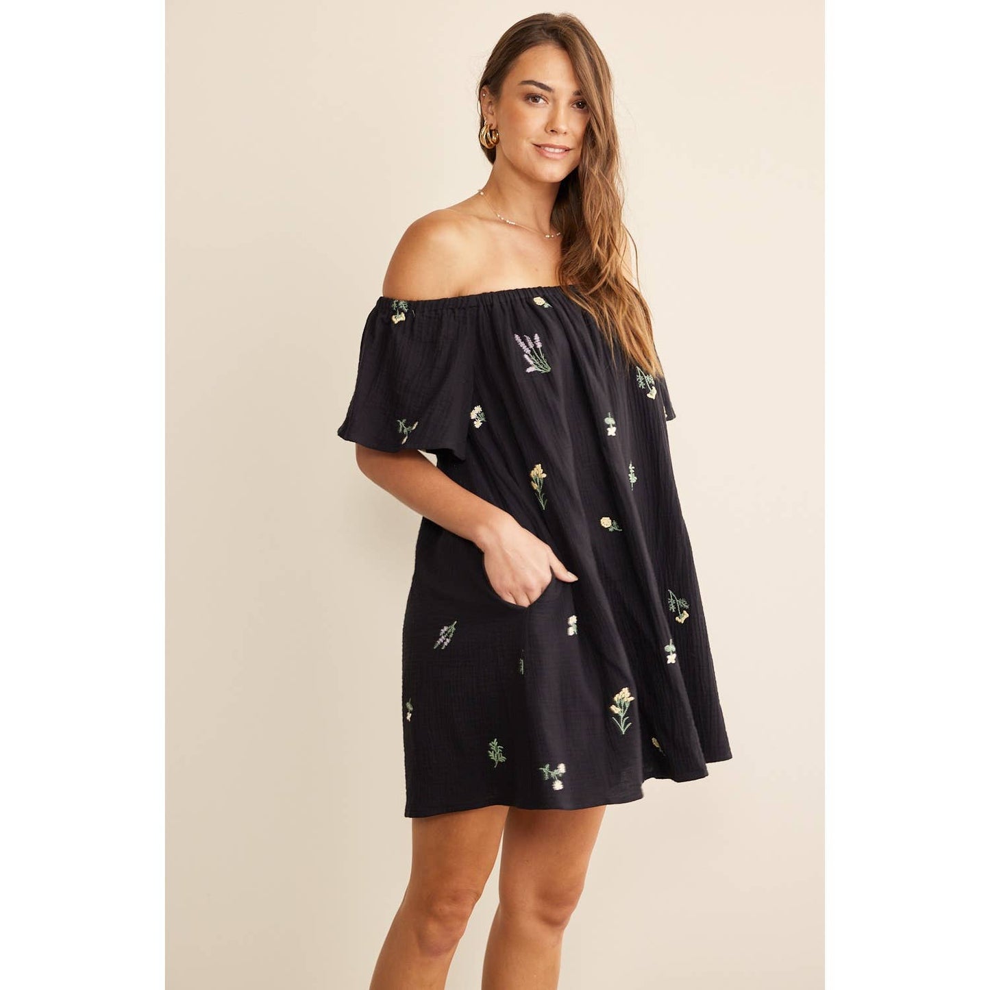 Roadside Florals Gauze Dress