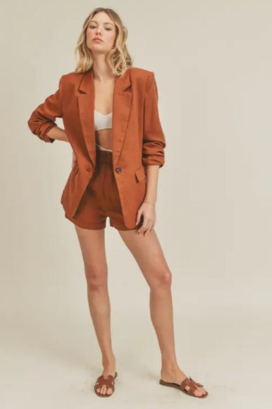 Bell Rock Linen Short - CACTI & CAMO