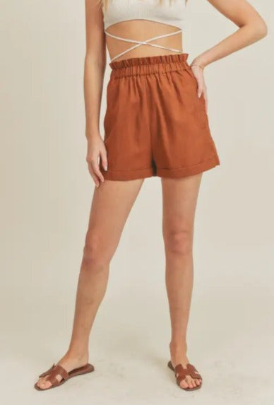 Bell Rock Linen Short - CACTI & CAMO