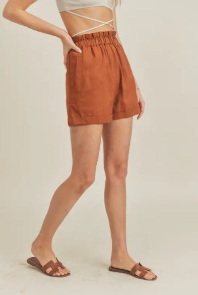 Bell Rock Linen Short - CACTI & CAMO